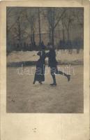 10 db RÉGI motívum képeslap, sportok, érdekes lapok, néhány fotóval, vegyes minőség / 10 old motive ...