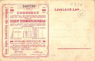 10 db RÉGI motívum képeslap, nagyrészt folklór képeslap, az egyik lap hátlapján sorsjeggyel, vegyes ...