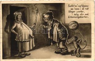 8 db RÉGI motívum képeslap, egy kivételével humoros lapok, vegyes minőség / 8 old motive postcards, ...