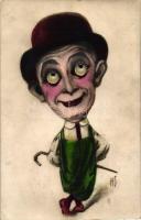 8 db RÉGI motívum képeslap, vegyes motívum, nagyrészt dombornyomású lapok, egy mechanikus és egy lit...