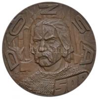 Képíró Zoltán (1944-1981) DN "Dózsa György-Cegléd" Br emlékérem (61mm) T:2