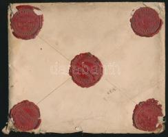 1892 Viaszpecsétes boríték szép állapotú viaszpecsétekkel