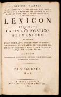 Márton Jósef: Lexicon trilingve latino-hungarico-germanicum. Pars secunda. M-Z. Viennae Austriae, 18...