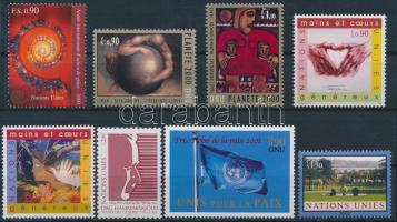 2000-2002 8 diff stamps with sets, 2000-2002 8 klf bélyeg közte sorok