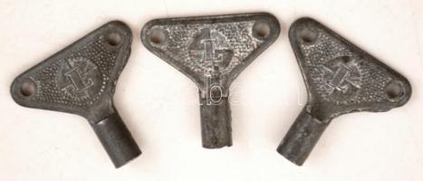 Lemezgyár felhúzó kulcsok, 3db, 2cm