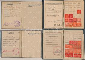 1941-1993 15 vegyes igazolvány tétel(tagsági könyv, tagsági igazolvány, személyi igazolvány, stb.)