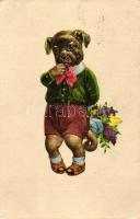 Dog dressed as child, L&P No. 1565/IV. (EB)