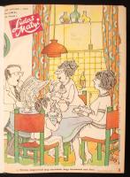 A Ludas Matyi c. szatirikus hetilap 1978-as, XXIV. évfolyamának számai egybekötve. Teljes évfolyam. Korabeli egészvászon-kötésben.