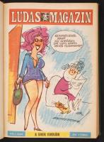 1972 Ludas Magazin teljes évfolyam egybekötve. 12 szám. Korabeli egészvászon-kötésben.