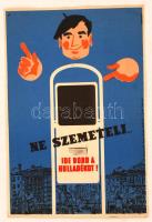 cca 1960  Retró plakát, Bánhegyi, 23x16cm