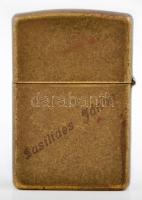 Régi amerikai réz Zippo öngyújtó "Basilides János" gravírozással / US brass Zippo lighter ...