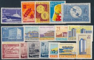 1959-1965 3 diff sets + 3 diff stamps, 1959-1965 3 klf sor + 3 klf önálló érték