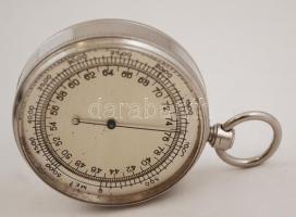 Régi MET manometer, eredeti bőr dobozban, szép állapotban, d:5cm