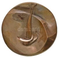 Kiss Nagy András (1930-1997) 1970. "Röpülj Páva - Felszabadulási Népdalverseny 1969-1970. Magyar Televízió" Br emlékplakett (80x77mm) T:2