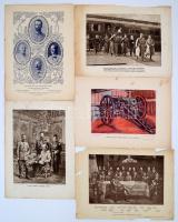 cca 1914-1918 Jelenetek az első világháborúból, feliratozott nyomtatott illusztrációk, térképek, 20 db, 31x23 cm. Néhányon beszakadás, gyűrődés. (Többnyire "A nagy háború írásban és képben"  c. munka mellékletei)