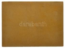 Iván István (1905-1968) DN "Magyar Bélyeggyűjtők Országos Szövetsége" aranyozott Br emlékp...