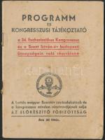 1938 Az Eucharisztikus Kongresszus s a Szent István-év programfüzete, 64p
