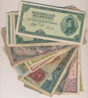 50db-os vegyes magyar pengő és adópengő bankjegy tétel T:vegyes