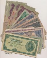 50db-os vegyes magyar pengő és adópengő bankjegy tétel T:vegyes