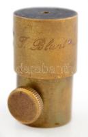"1776 T. Blunt, London" felirattal nagyító, réz, 3cm