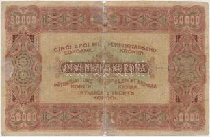 1923. 50.000K "Orell Füssli" T:IV ragasztott
Hungary 1923. 50.000 Korona "Orell Füss...