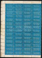 Légiposta ragjegy hajtott ív