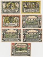 Németország / Weimari Köztársaság / Bütow 1922. 2M (3x) + 3M + Grabow 1922. 25pf + 50pf + 75pf szükg...