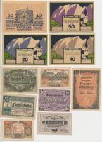 Ausztria 1920. 10db-os Heller szükségpénz tétel T:I,I- Austria 1920. 10pcs of Heller necessity notes C:UNC,AU