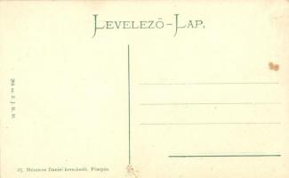 Pöstyén, Parksor kelet felé; kiadja ifj. Mészáros Dániel kereskedő / Park Alley