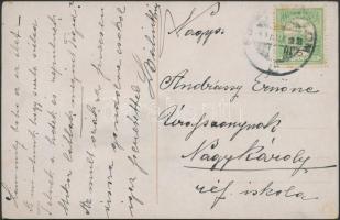 Fehértemplom, Bela Crkva; Postman, airship leporellocard