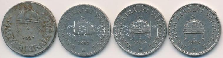 1893-1914KB 20f Ni (3xklf) + 1940. 50f Cu-Ni T:2,2-