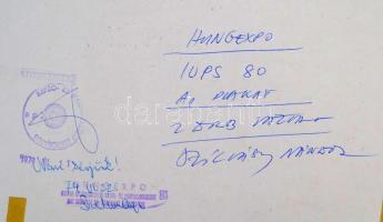 Szilvássy Nándor (1927): Hungexpo-plakátterv. Kollázs, papír, 34x24 cm