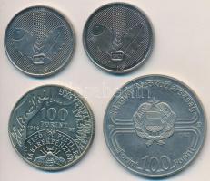 1982. 100Ft Cu-Ni "Labdarúgó VB 1982" + 1985. 20Ft Cu-Ni "FAO" (2x) + 1986. 100F...
