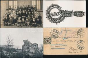 12 db vegyes fotó és képeslap Dr. Toma Imre tábori lelkész, későbbi esperes hagyatékából, benne csal...