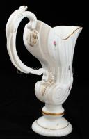 Herendi virágmintás mosdókancsó, kézzel festett, jelzett, hibátlan, m:33 cm, h:29 cm