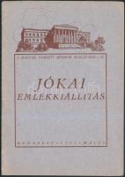 1925 A Nemzeti Múzeumban rendezett Jókai emlékkiállítás ismertetője. 20p.