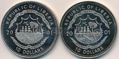 Libéria 2001. 10$ "Szabadság pillanatai- Francia forradalom 1789." multicolor + 10$ "...
