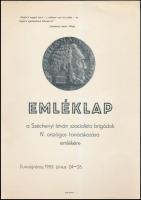 1983 Emléklap a Széchenyi István szocialista brigádok orsz. tanácskozása emlékére.