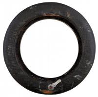 Régi  ezüst képkeret, Ag., br.:39gr., idegen fémjel, üveg és hátlap hiány, d:10,5cm / Old silver pic...