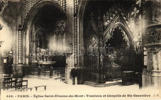 Paris, Église Saint-Étienne-du-Mont - Tombeau et Chapelle de Ste Geneviéve / Saint-Étienne-du-Mont church interior, tomb and chapel of St. Genevieve (EK)