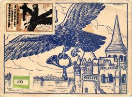 1927 IV. Magyar Filatelista nap, Légiút Budapest-Győr / Hungarian Philatelic Day CM (EB)