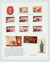 1848-as gyűjtemény: gyufacímkék, telefonkártya, levélzáró, gyűjtőkép