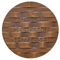 Csehszlovákia 1971. "Klement Gottwald 1896-1953" Br emlékérem nem saját dísztokban. Szign....