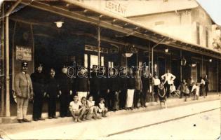 1932 Lepsény, Vasútállomás, photo (b)