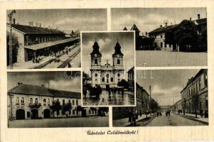 Celldömölk, Vasútállomás, mozaiklap (EK)