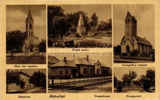 Budapest XVII. Rákosliget, vasútállomás; mozaiklap