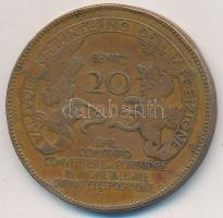 Olaszország 1906. "Milánói Világkiállítás 20 Centesimi" Cu zseton T:2-,3  Italy 1906. "Milan World Expo 20 Centesimis" Cu token C:VF,F