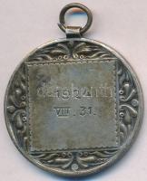 1924. "Magyar Labdarúgó Szövetség (MLSZ) / 1924.VIII.31." jelzetlen Ag labdarúgó díjérem (...