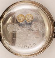 cca 1910 Miskolc, Nagy Mihály MÁV. pályaórás jelzett ezüst zsebóra. Zenith szerkezettel. HIbátlan sz...