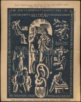 1946 Légy megértő siketnéma embertársaidhoz. Gönczi-Gebhardt Tibor által tervezett plakát. 26x20 cm.